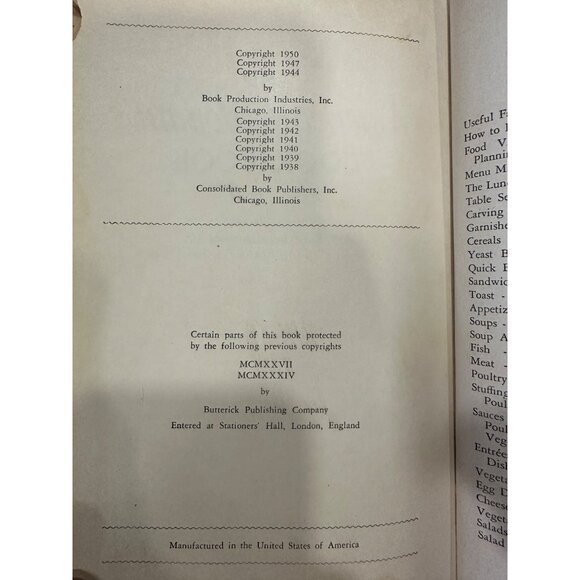 Vintage The American Womans Cook Book Edited By Ruth Berolzheimer 1951 Edition - Picture 4 of 6